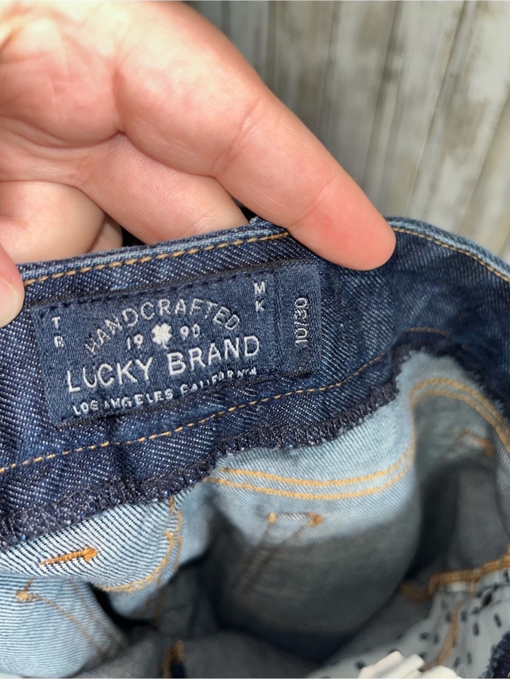 Lucky Brand Sweet Jean Crop Bootcut Jeans 10/30 Dark Wash Stretch Denim - Picture 6 of 6